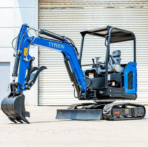 TYPHON TERROR X2 STORM Mini Excavator 2.5 Ton, Kubota V1505 25 HP Diesel