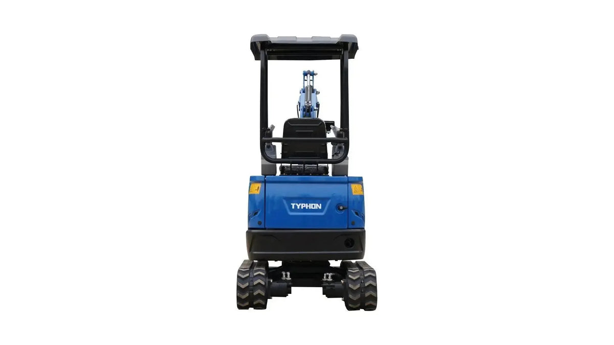 2025 3800 lb TYPHON TERROR XVII Mini Excavator Rubber Track with Kubota D902 Die