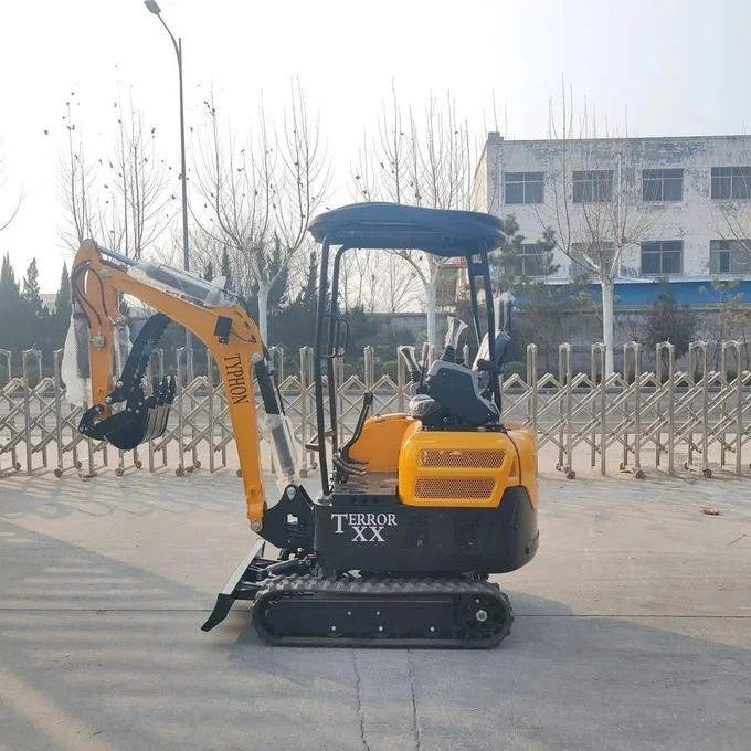 2025 4,000 lb TYPHON TERROR XX Mini Excavator Rubber Track with Kubota D902 Dies