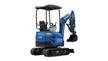2025 3800 lb TYPHON TERROR XVII Mini Excavator Rubber Track with Kubota D902 Die