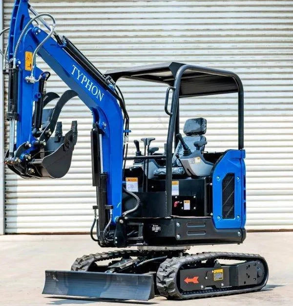 TYPHON TERROR X2 STORM Mini Excavator 2.5 Ton Diesel Kubota V1505 25HP...