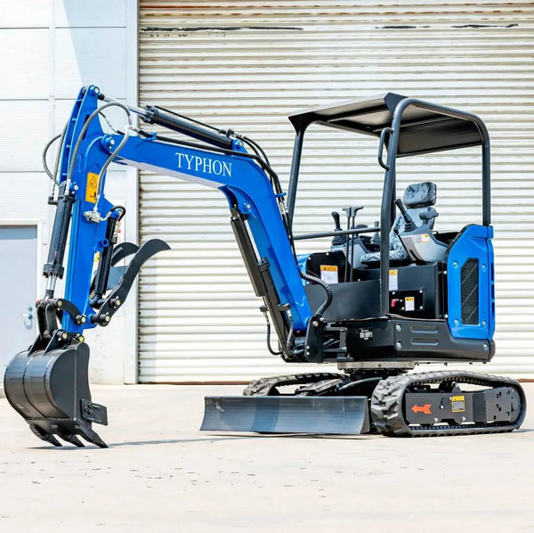 TYPHON TERROR X2 STORM Mini Excavator 2.5 Ton Diesel Kubota V1505 25HP...