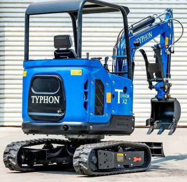 TYPHON TERROR X2 STORM Mini Excavator 2.5 Ton Diesel Kubota V1505 25HP...