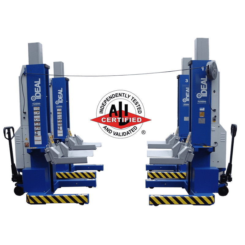 iDEAL MSC-18K-X-472 Mobile Column Lift, Four Column Set, 72,000 lbs. ALI...