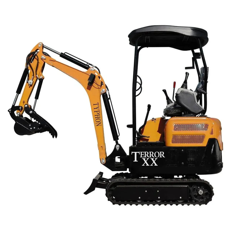 2026 TYPHON TERROR XX Lux Mini Excavator 4000 lb Rubber Track Kubota D ...