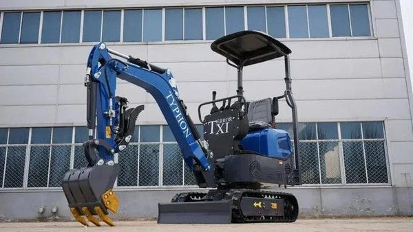 TYPHON TERROR XI STORM Mini Excavator 1.1 Ton Trench Digger with Boom
